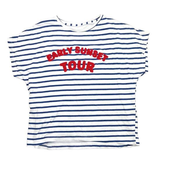 Zara Striped Early Sunset Tour Tee - Picture 1 of 7